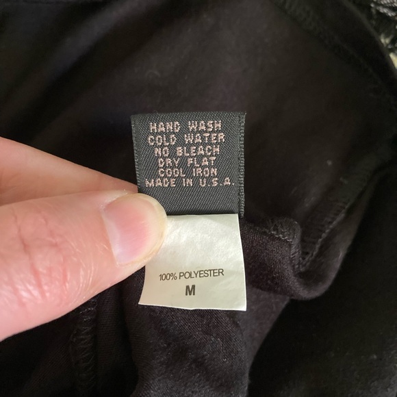 Only Black Mini Skirt with Blush Colored Floral Embroidery - Picture 5 of 7